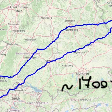 Carte trajet Prague 2025
